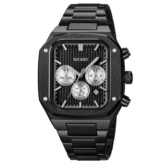 Stylish Men Business Quartz Watch Square Luminous Wrist Watch