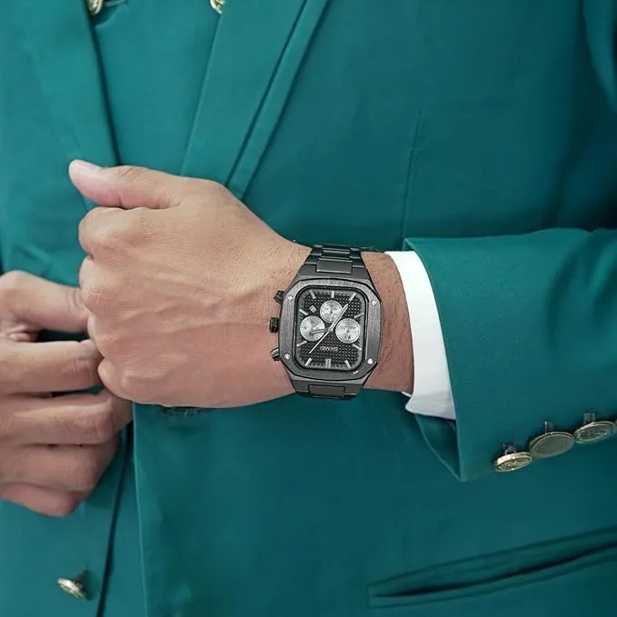 Stylish Men Business Quartz Watch Square Luminous Wrist Watch