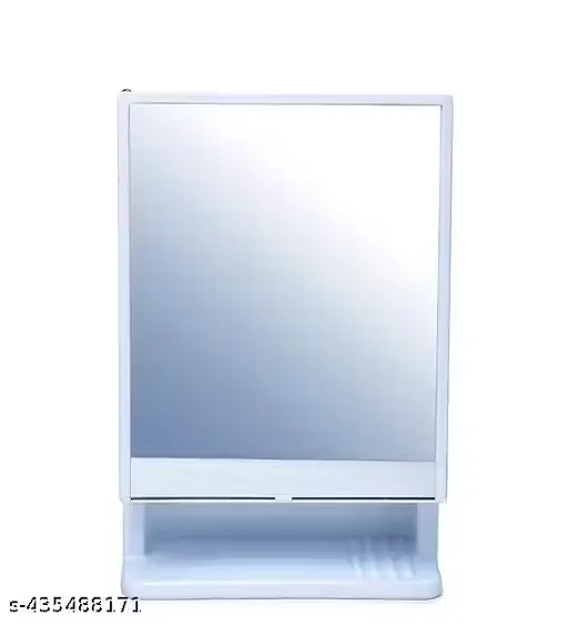 New Rich-Look Plastic Bathroom Cabinet Featuring a Mirror Ideal for Storing Makeup Accessories and Organizing Shelves