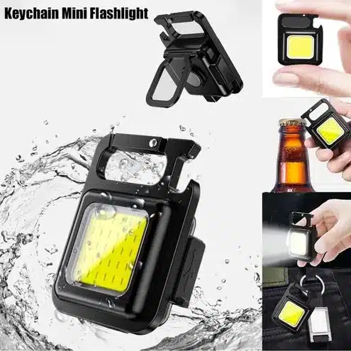 LCOB Rechargeable Keychain Flashlight
