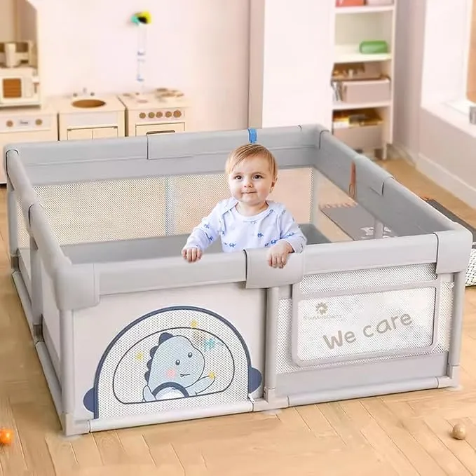 StarAndDaisy playpen for Babies, Portable Baby Activity Play Pen with Safety Lock, Play Gate Fence for Kids, Toddlers -Indoor Activity