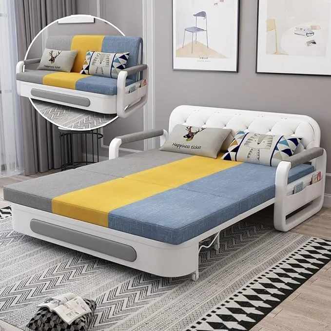 WENBO HOME Sofa Bed, Pull Out Double Multifunction Couch, Modern Style Chair For Living & Bed Room