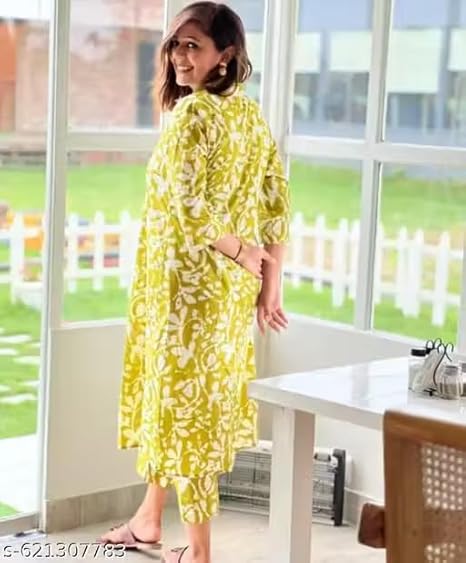 Women’s Fancy Co-ord Set | Stylish Kurta Set with Pant | Ethnic Co-ord for Women | Casual Wear Kurti with Bottom