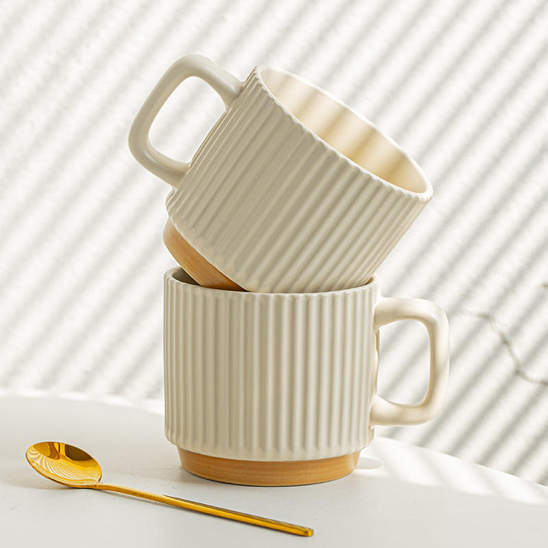 Tea & Coffee Cup/Mug Set Glass Ceramic Terracotta Finished Medium (Size 110 Ml, Set of 6),